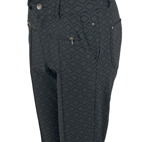 Zip73 Broek Print Groen, tall kleding voor lange vrouwen