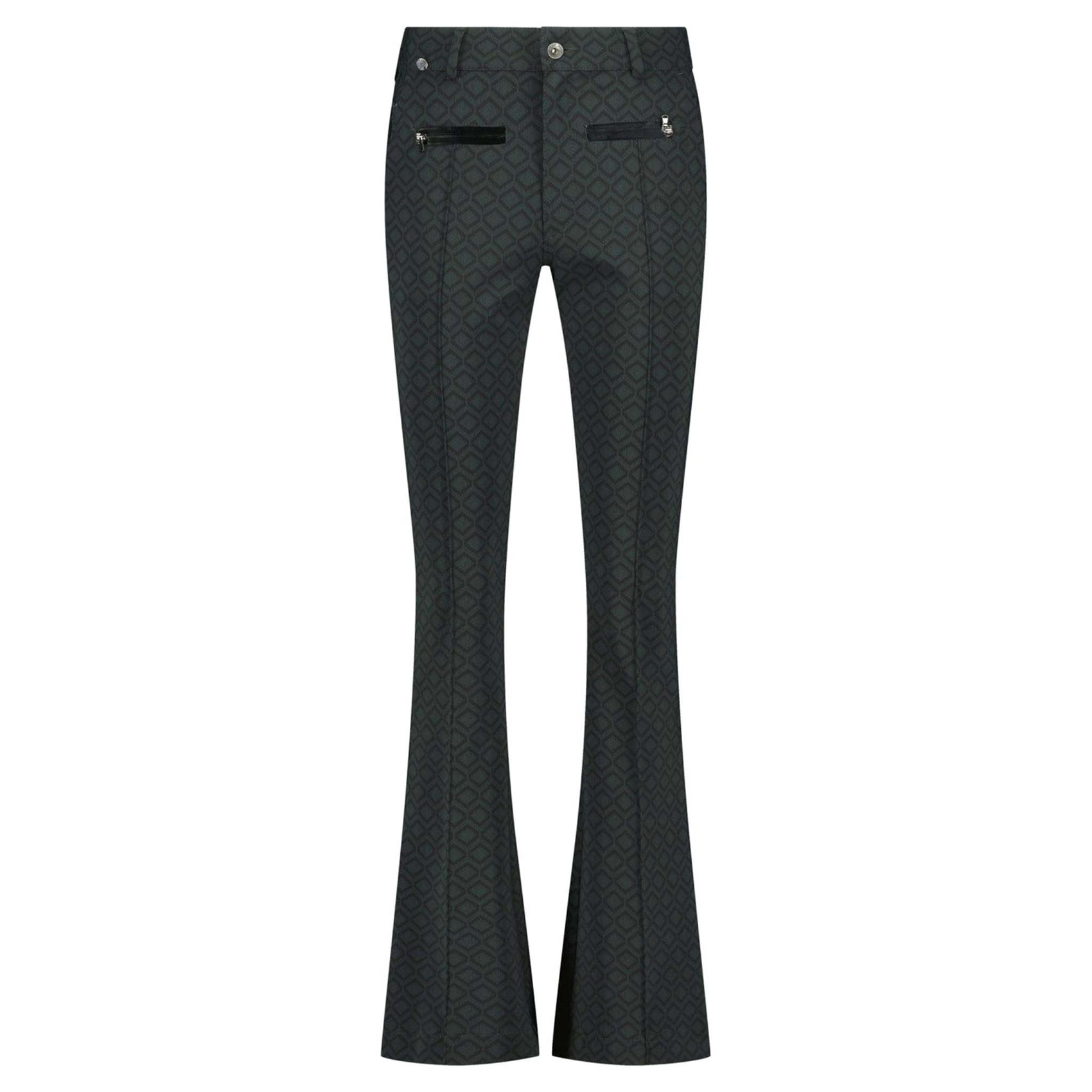 Tall Zip73 Broek Print Groen voor lange vrouwen