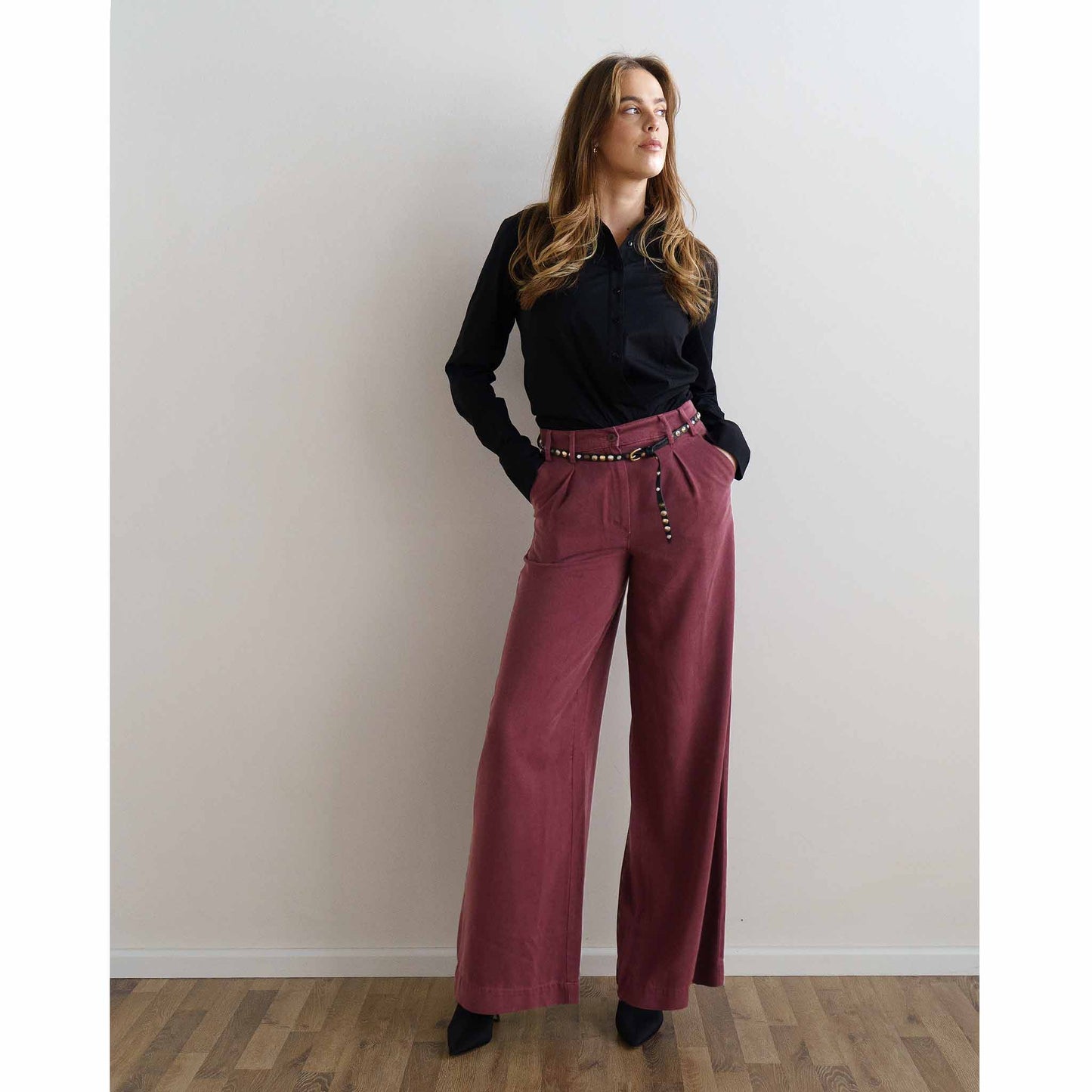 Bloomers Broek Luisa Lyocell Bordeaux | Tall