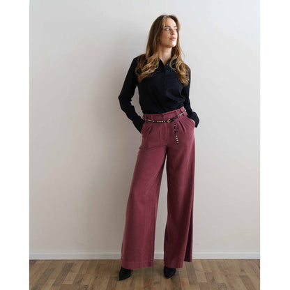 Bloomers Broek Luisa Lyocell Bordeaux | Tall