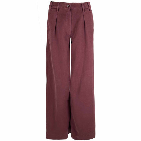 Bloomers Broek Luisa Lyocell Bordeaux, tall kleding voor lange vrouwen