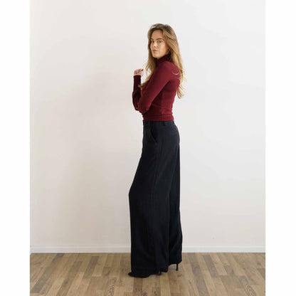 Broek lange vrouwen Bloomers Luisa Zwart model