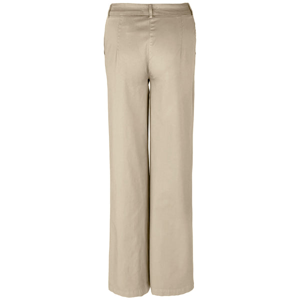 Bloomers Broek Marlene Summer Cotton Zand, tall kleding voor lange dames, achteraanzicht