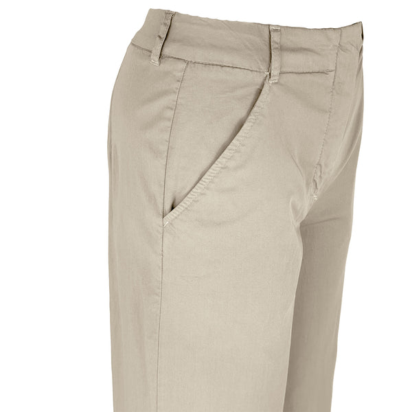 Bloomers Broek Marlene Summer Cotton Zand, kleding voor lange vrouwen, zijaanzicht