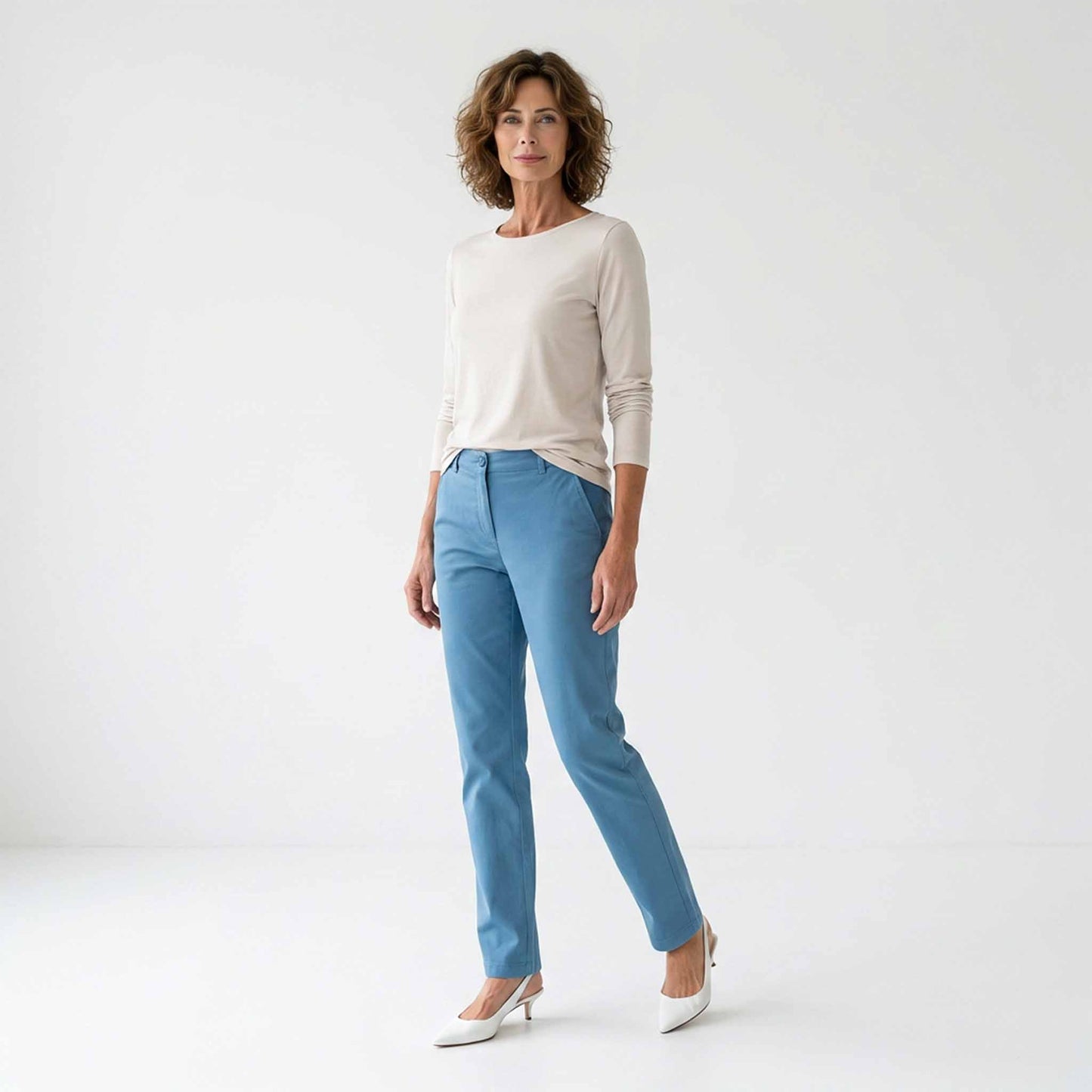 Longlady Shirt Tessie Offwhite | Tall