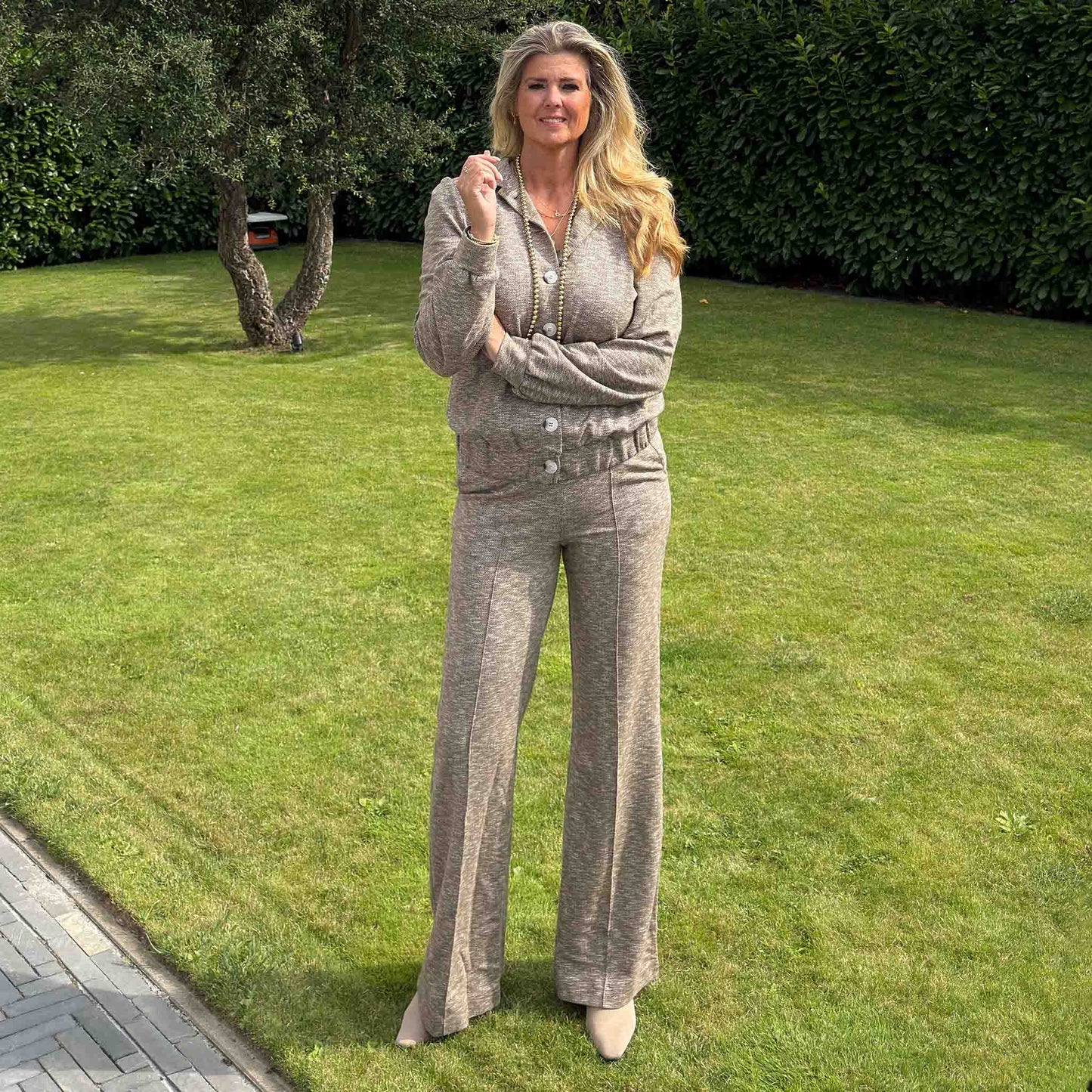 ICNK Broek Ilze Herringbone | Tall