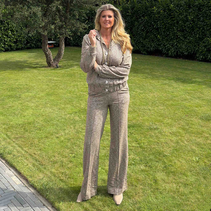 ICNK Broek Ilze Herringbone | Tall