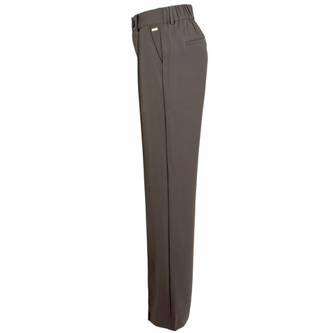 Kimara Broek Lizzy Shadow Grey, kleding voor lange vrouwen, zijaanzicht