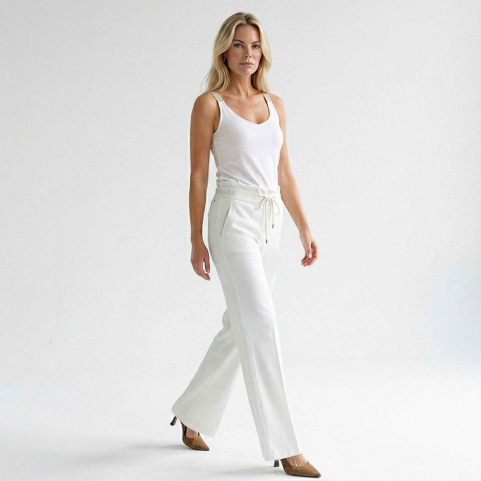 Kimara Top Josie Silver White | Tall