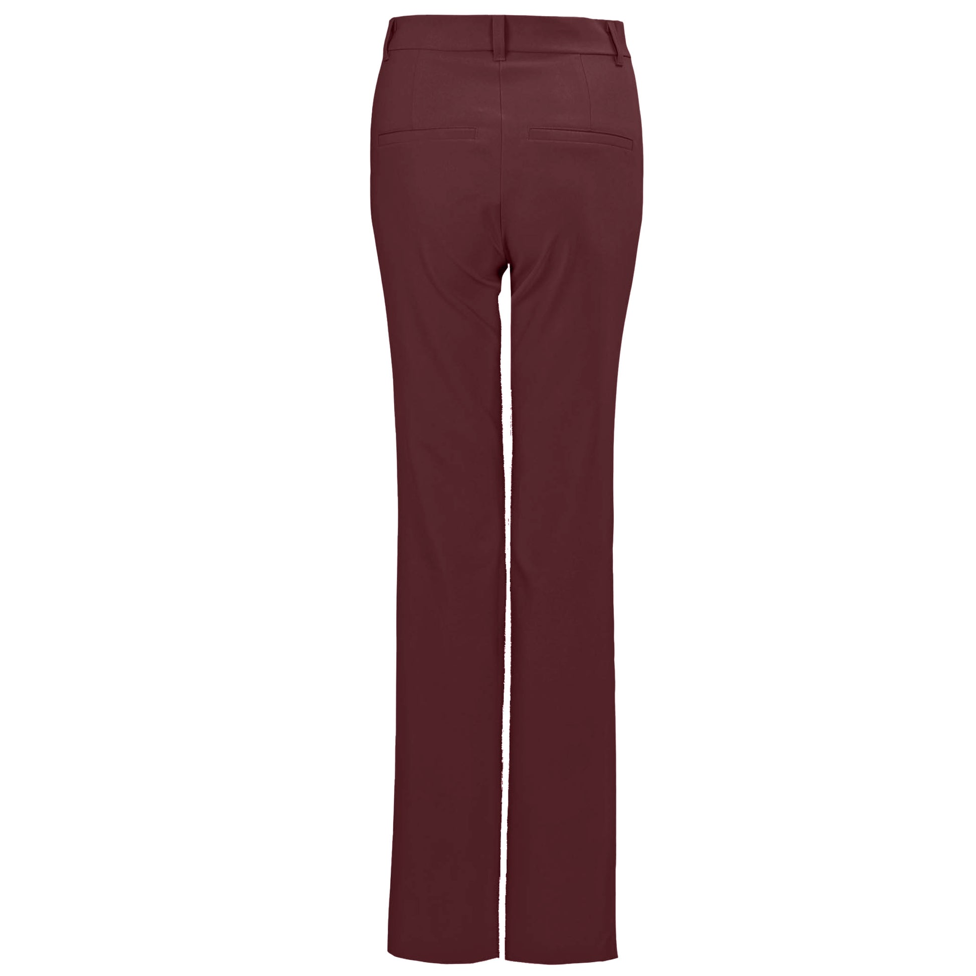 Tall LongLady Broek DW Babs Bordeaux achter | lange vrouwen 