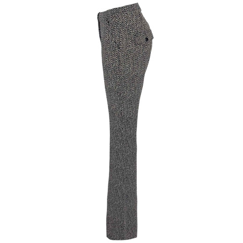 LongLady Broek Berinda Zwart, kleding voor lange vrouwen, zijaanzicht