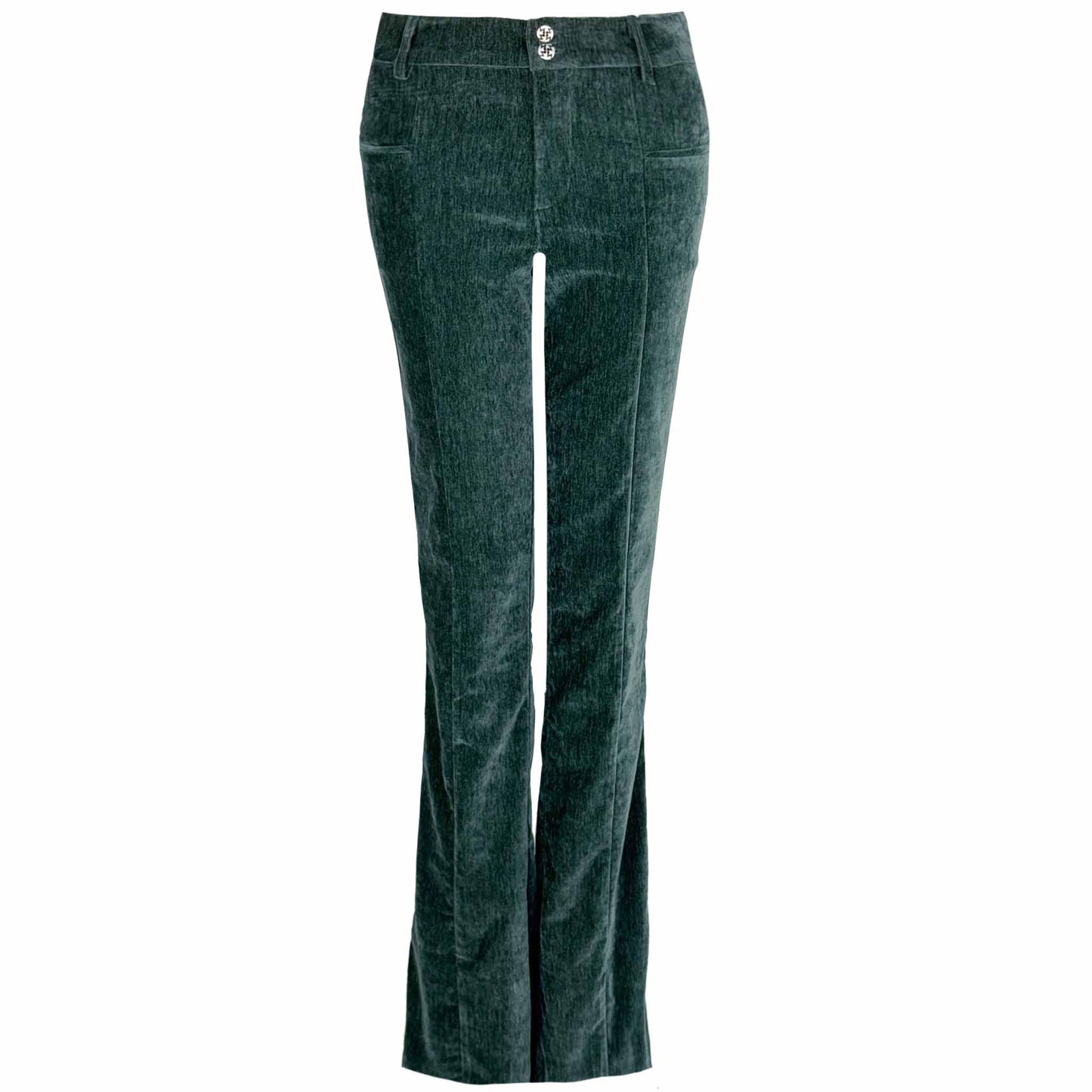 LongLady Broek Betty Chenille Petrol | Tall