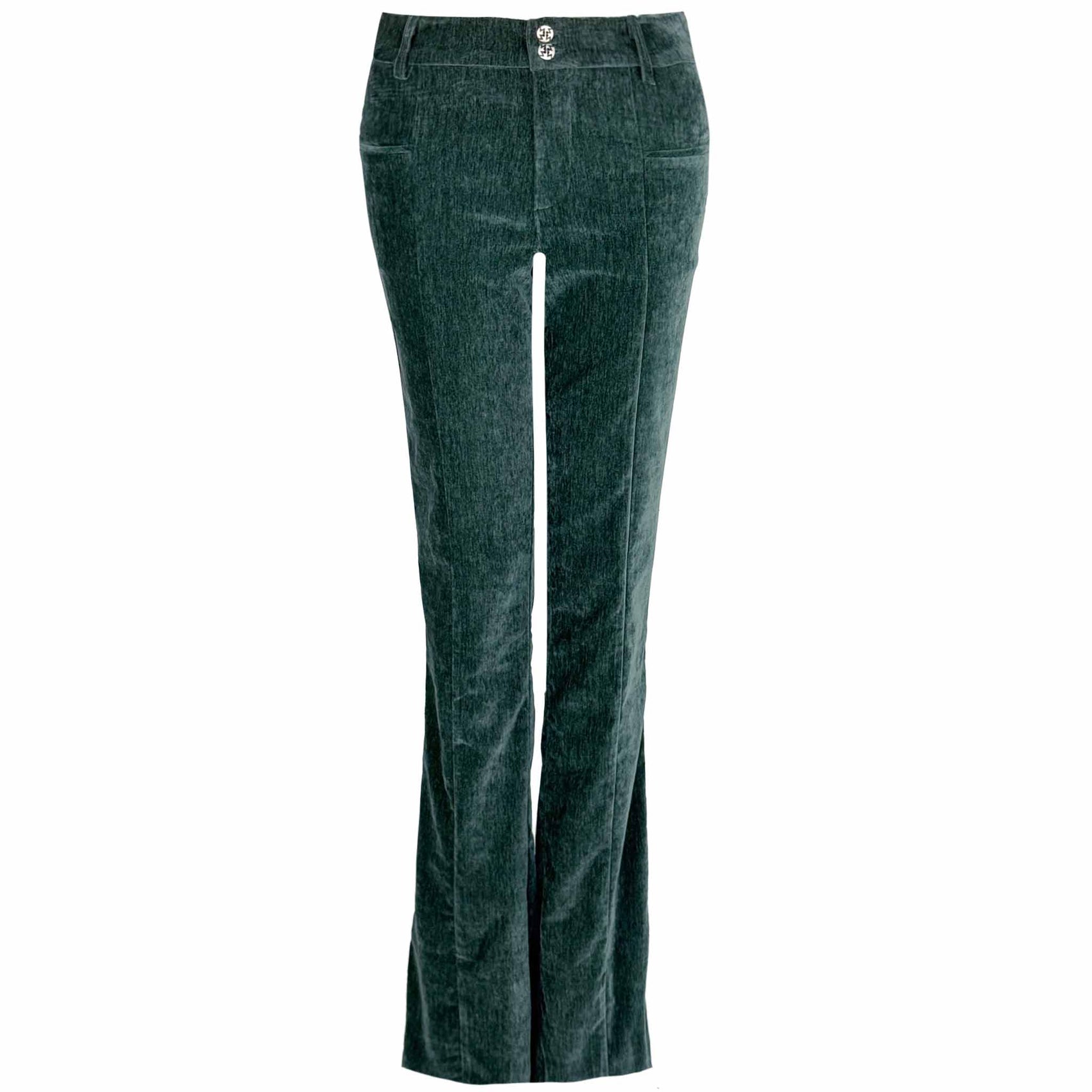 LongLady Broek Betty Chenille Petrol | Tall