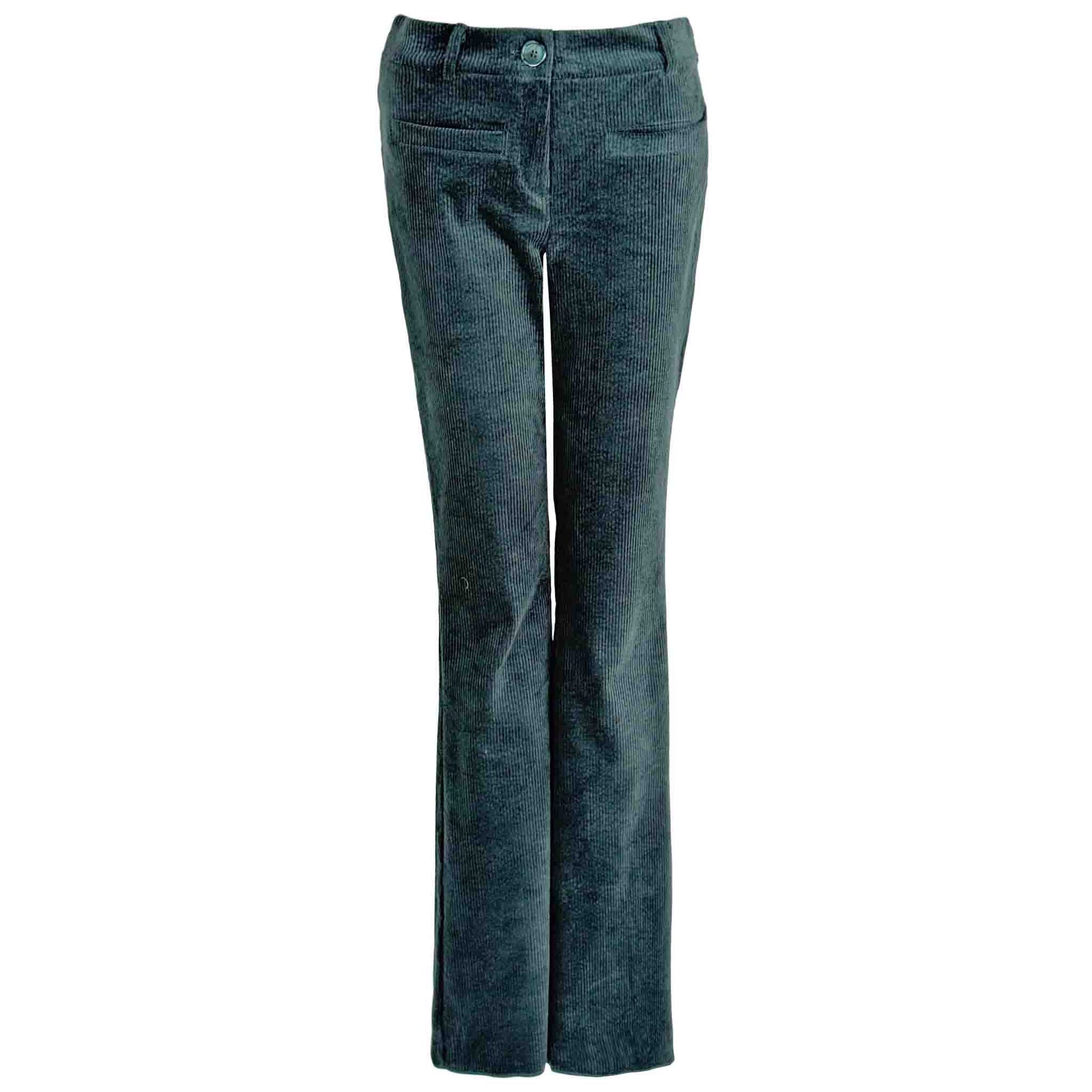 LongLady Broek Bobanne Rib Petrol | Tall