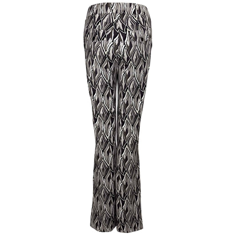 Longlady Broek Branka Taupebruin, tall kleding voor lange dames, achteraanzicht