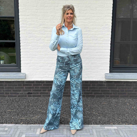LongLady Broek Nellien Palms, tall kleding voor lange vrouwen