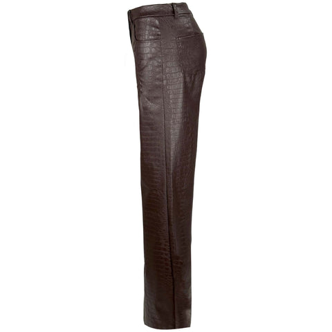LongLady Broek Nelly Croco, kleding voor lange vrouwen, zijaanzicht