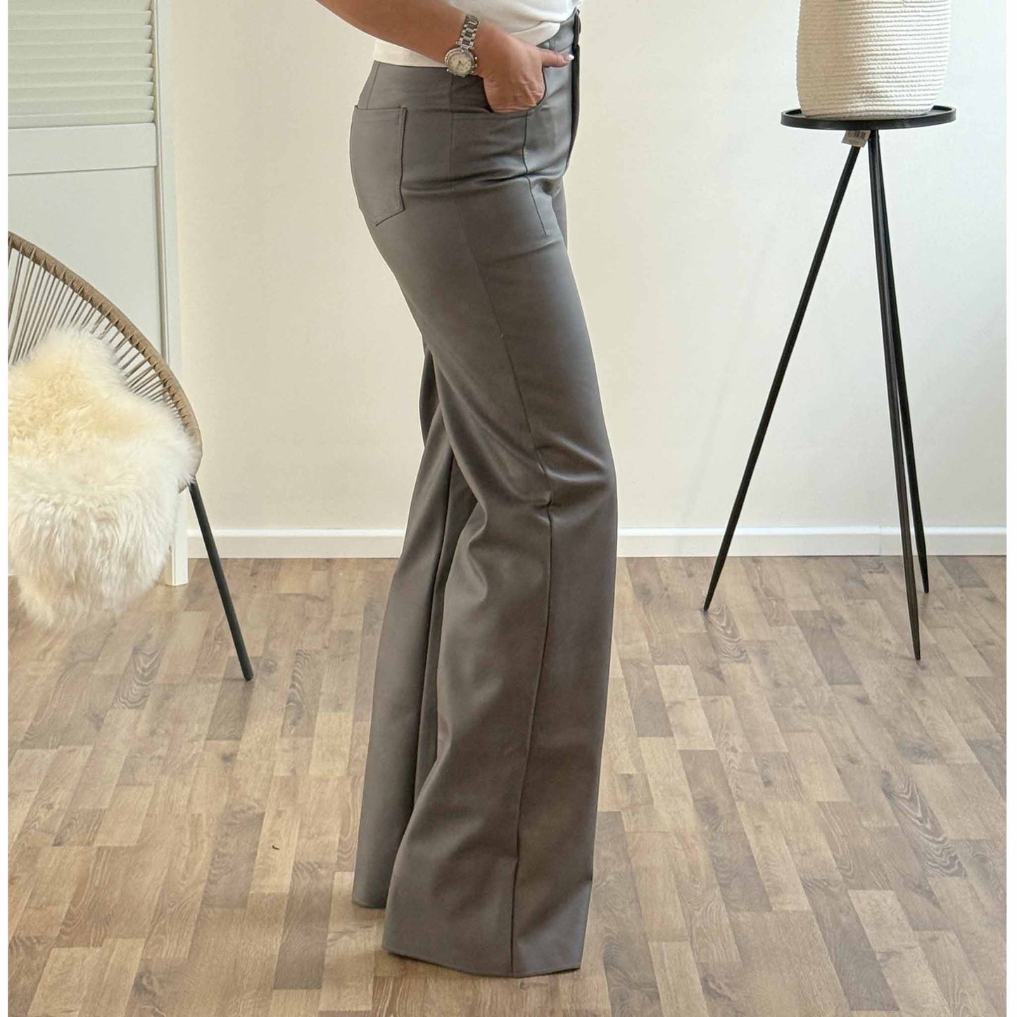 LongLady Broek Nelly Grijsbruin | Tall