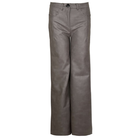 LongLady Broek Nelly Grijsbruin, tall kleding voor lange vrouwen