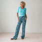 Tall LongLady Broek Nory Groen Blauw - lange vrouwen