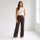 Mac Broek Britt Linnen Truffle Brown | Tall
