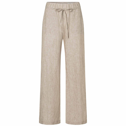 Mac Broek Chiara Linnen Almond Beige | Tall