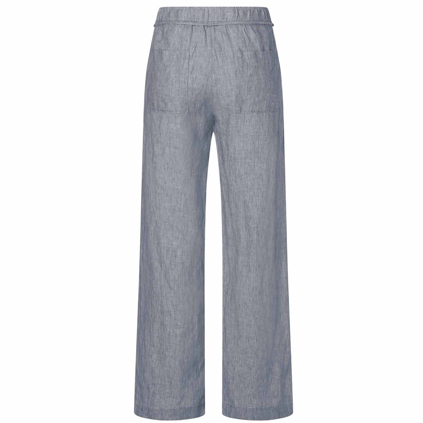 Mac Broek Chiara Linnen Light Blue Grey | Tall