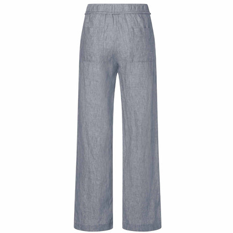 Mac Broek Chiara Linnen Light Blue Grey | Tall