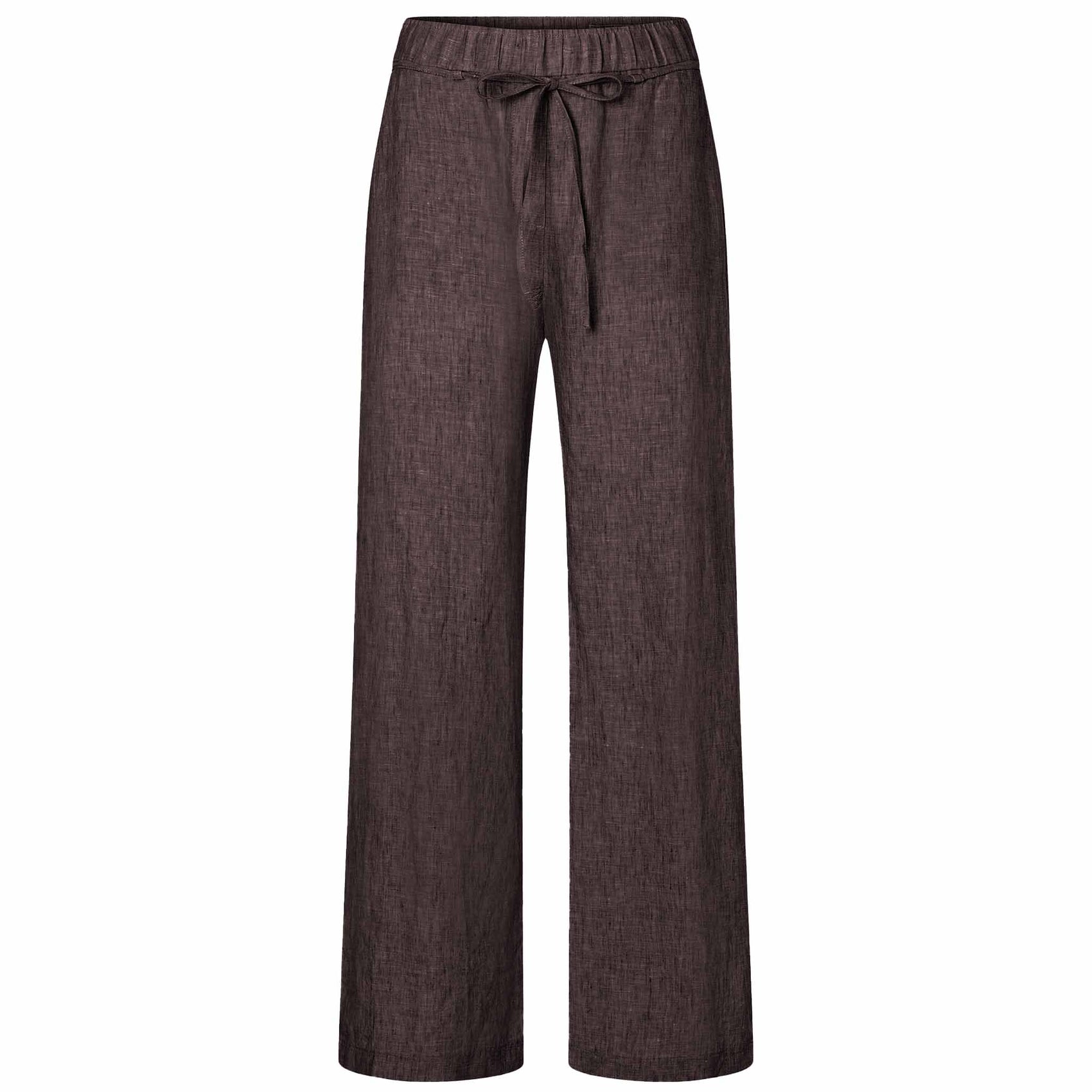 Mac Broek Chiara Linnen Truffle Brown | Tall