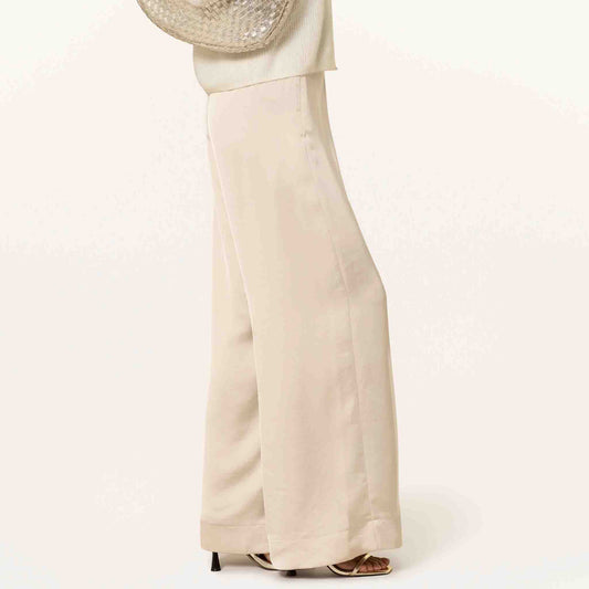 Mac Broek Coralie Satin Gravel | Tall