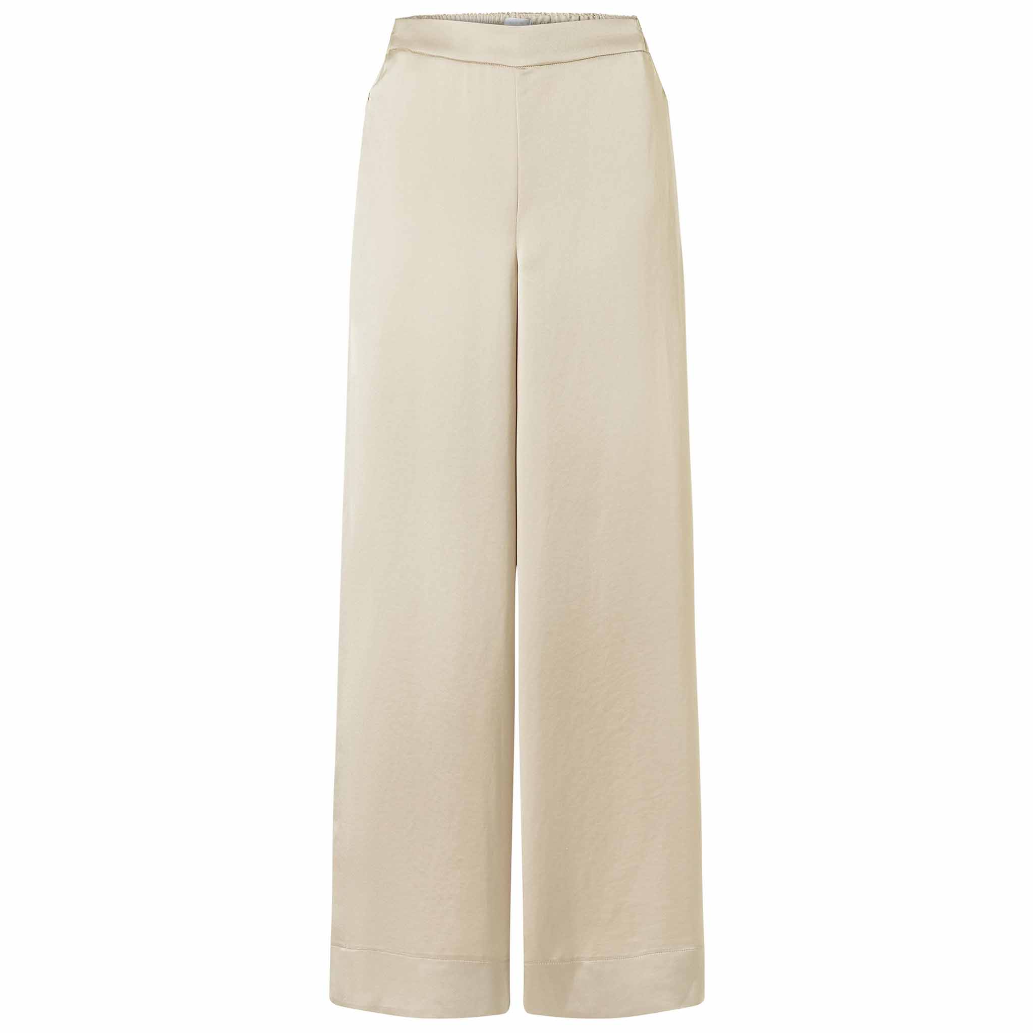 Tall Mac Broek Coralie Satin Gravel voozijde lange dames