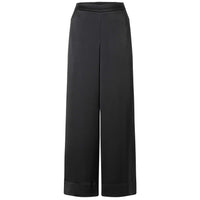 Tall Mac Broek Coralie Satin Zwart lengte 36 voorzijde