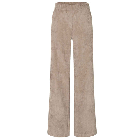 Mac Broek Chiara Oxide Brown Rib, tall kleding voor lange vrouwen