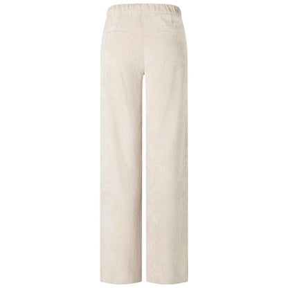 Mac Broek Chiara Sand Beige Rib | Tall