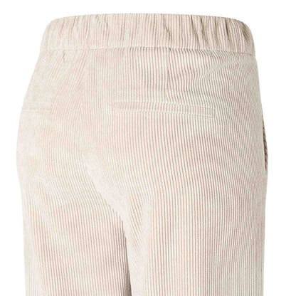 Mac Broek Chiara Sand Beige Rib | Tall