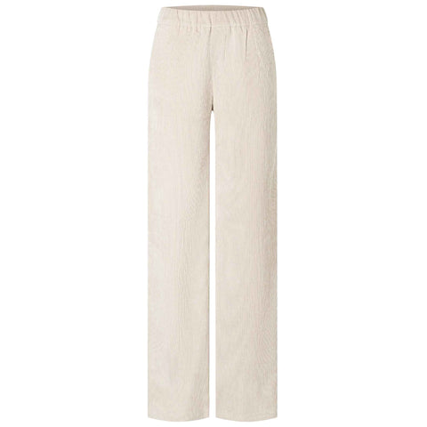 Mac Broek Chiara Sand Beige Rib, tall kleding voor lange vrouwen