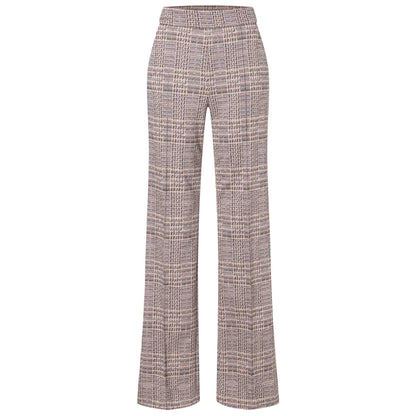 Mac Broek Chiara Rose Check | Tall