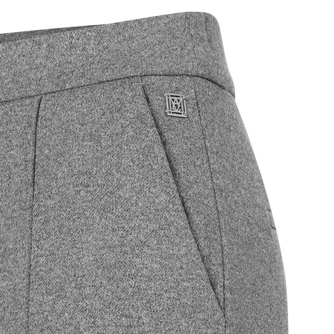 Mac Broek Chiara Smart Metal Grey, tall kleding voor lange vrouwen, vooraanzicht