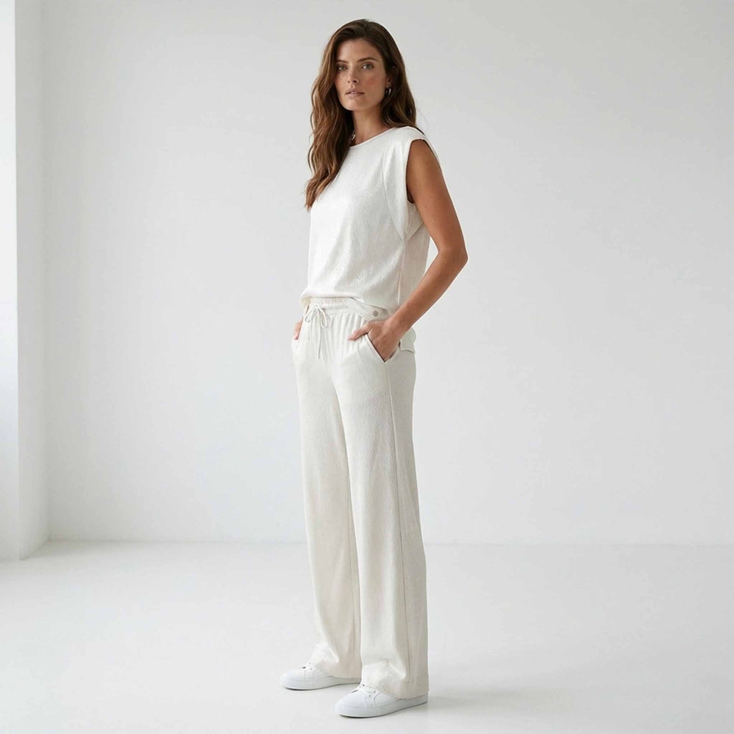 Maicazz Broek Somon Offwhite | Tall