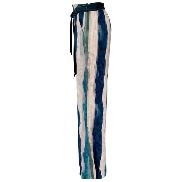 Only-M Broek Wijd Degrade, kleding voor lange vrouwen, zijaanzicht