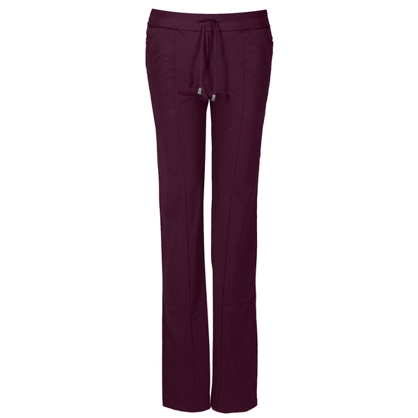 Only-M Broek Sporty Strong Boot Wijnrood, tall kleding voor lange vrouwen