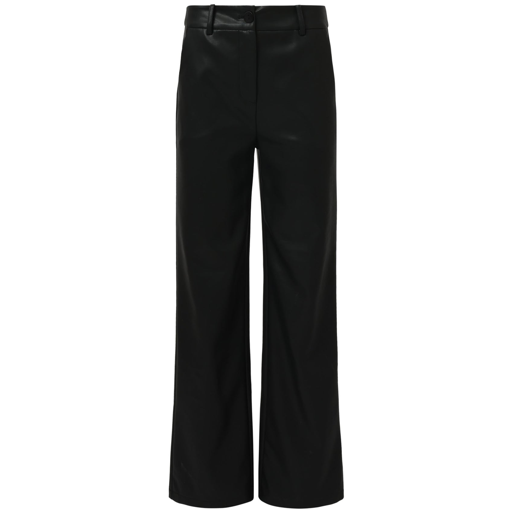 Smashed Lemon Broek Leatherlook Zwart | Tall