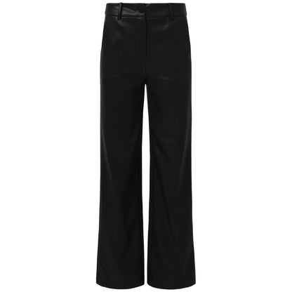 Smashed Lemon Broek Leatherlook Zwart | Tall