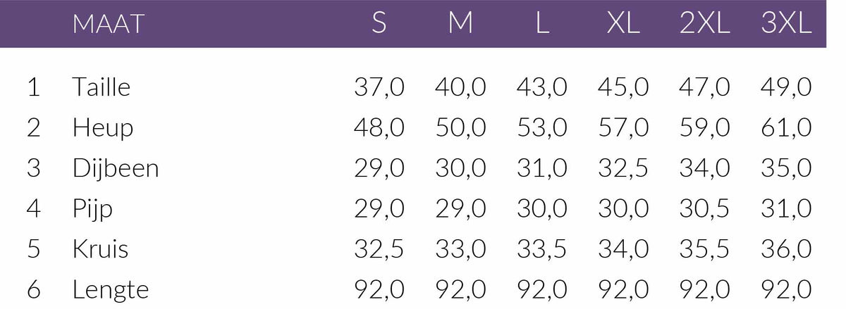 Maattabel Smashed Lemon Broek Leatherlook Zwart | Tall