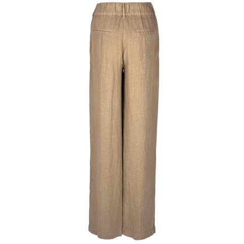 Bloomers Broek Mara Donkerbeige, tall kleding voor lange dames, achteraanzicht