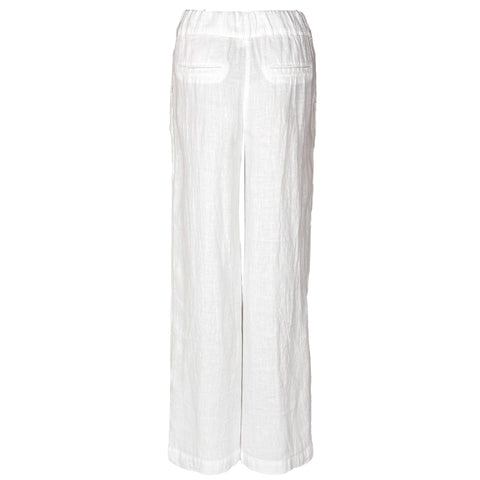 Bloomers Broek Mara Wit, tall kleding voor lange dames, achteraanzicht
