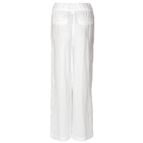 Bloomers Broek Mara Wit, tall kleding voor lange dames, achteraanzicht