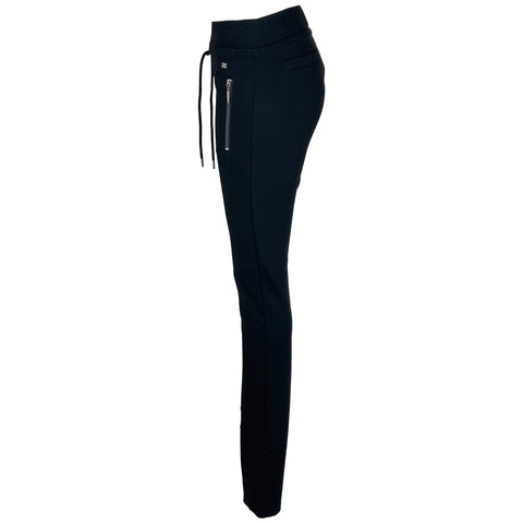 XOX Broek Rits Zwart, kleding voor lange vrouwen, zijaanzicht