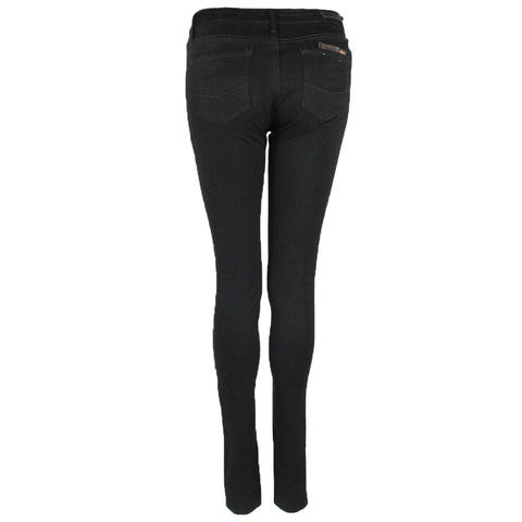 Cross Jeans Alan Zwart, jeans in tall met lange benen, achteraanzicht
