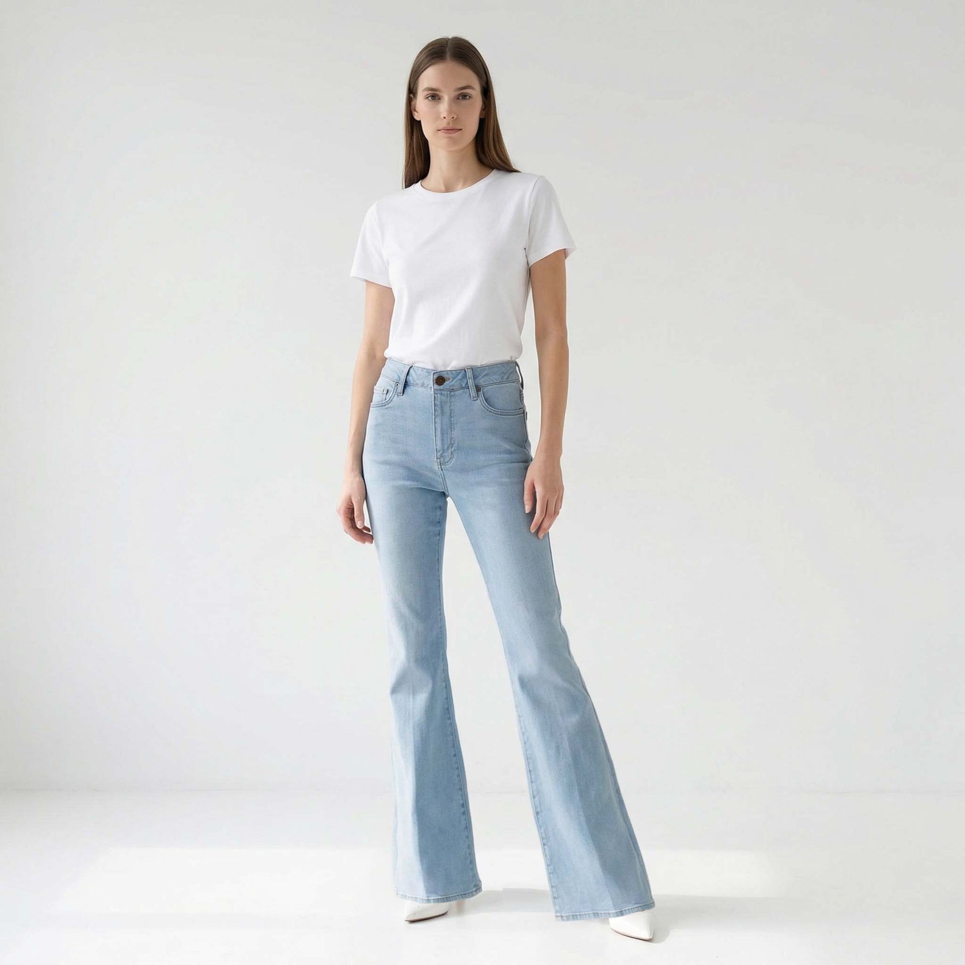 DNM Pure Bowie Light Bleach, tall kleding voor lange vrouwen